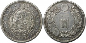 Weltmünzen und Medaillen, Japan. Mutsuhito. Yen Yr.17 (1884), Silber. KM Y# A25.2. Vorzüglich+