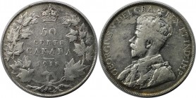 Weltmünzen und Medaillen, Kanada / Canada. George V. 50 Cents 1918, Silber. KM 25. Sehr schön