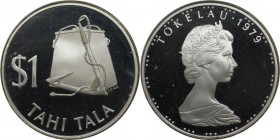 Weltmünzen und Medaillen, Tokelau. Elizabeth II. 1 Tala 1979, Silber. 0.81 OZ. KM 2a. Polierte Platte