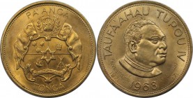 Weltmünzen und Medaillen, Tonga. Taufa'ahau Tupou IV. 1 Pa'anga 1968, Kupfer-Nickel. KM 34. Stempelglanz