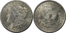 Weltmünzen und Medaillen, Vereinigte Staaten / USA / United States. "Morgan Dollar". 1 Dollar 1885 O, Silber. Stempelglanz