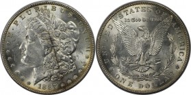 Weltmünzen und Medaillen, Vereinigte Staaten / USA / United States. "Morgan Dollar". 1 Dollar 1887, Silber. Stempelglanz