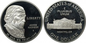 Weltmünzen und Medaillen, Vereinigte Staaten / USA / United States. 200 Jahre "Bill of Rights" (James Madison). 1 Dollar 1993 S, Silber. KM 241. Polie...