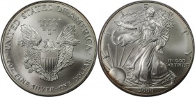 Weltmünzen und Medaillen, Vereinigte Staaten / USA / United States. "American Silver Eagle". 1 Dollar 2000, Silber. 1 OZ. KM 273. Stempelglanz