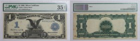 Banknoten, USA / Vereinigte Staaten von Amerika, Silver Certificates. 1 Dollar 1899. Fr. 234. PMG 35