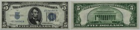 Banknoten, USA / Vereinigte Staaten von Amerika, Silver Certificates. 5 Dollars 1934 A. Fr.1651. I