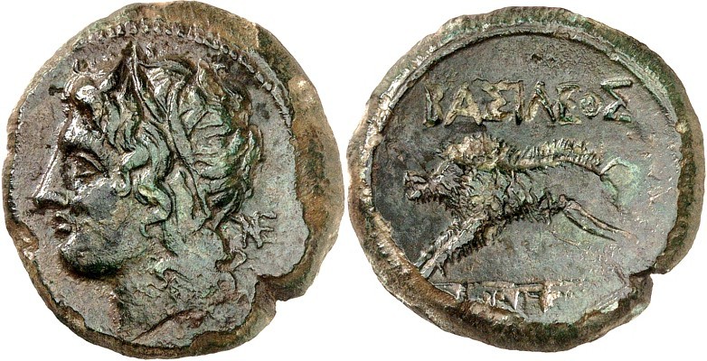 SIZILIEN. 
AKRAGAS (Agrigento). 
Phintias 287-279 v. Chr. AE-21mm (282.279 v.C...
