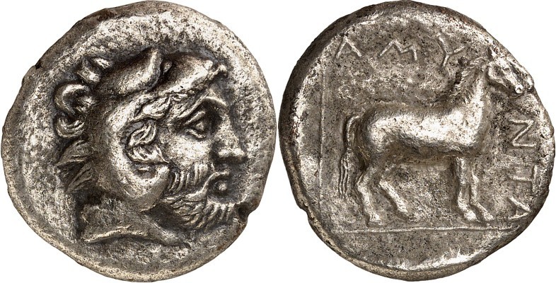 MAKEDONIEN. 
KÖNIGREICH. 
Amyntas III. 393-370 v. Chr. Didrachmon (um 389/383)...