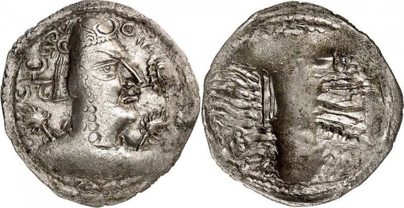 HEPHTHALITEN (Weisse Hunnen). 
Khingila 440-490. Drachme 2,99g. Büste in Ornat ...