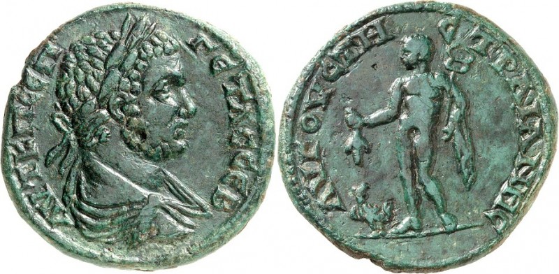 THRAKIEN. 
AUGUSTA TRAIANA (Stara Zagora). 
Geta, Augustus 209-212. AE-Tetrass...