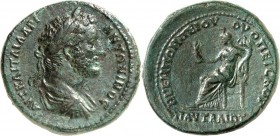 THRAKIEN. 
PAUTALIA (Kjustendil). 
Antoninus Pius 138-161. AE-Tetrassaron 31/32mm 20.03g. Provinzlegat Paludamentbüste m. Lkr. n.r. AVT KAI TAI A DP...