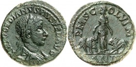 MOESIEN. 
VIMINACIUM (Kostolac). 
Gordianus III. 238-244. AE-Sesterz 29mm ("3"= 241/242) 19,56g. Paludamentbüste m. Lkr. n.r. IMP GORDIANVS PIVS FEL...