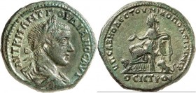 MOESIEN. 
NIKOPOLIS "am Istros" (Stari Nikjup an der Rusica). 
Gordianus III. 238-244. AE-Tetrassarion 27mm (241/243) 12,61g, Provinzlegat Sabinius ...