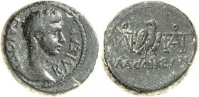 PHRYGIEN. 
LAODIKEIA am Lykos (Eski Nissar). 
Gaius Caesar, Adoptivsohn des Augustus +4. AE-Dichalkon 16/17mm (um 5 v.Chr.) 4,16g. Antonios POLEMON ...