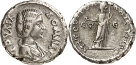KAPPADOKIEN. 
KAISAREIA am Argaios (Kayseri). 
Iulia Domna, als Gemahlin des Septimius Severus 193-211(-217). Drachme (197) 3,23g. Palabüste n.r. IO...