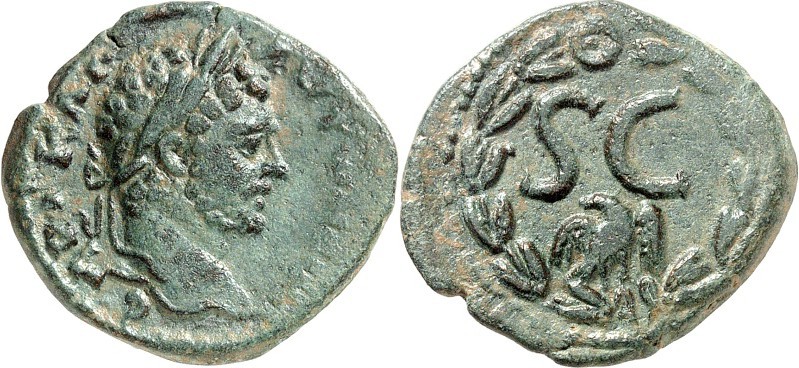 SYRIEN. 
SELEUKIS und PIEREIA / ANTIOCHEIA (Antakya). 
Caracalla 198-217. AE-2...
