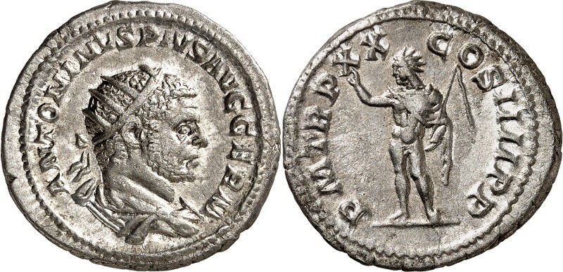 RÖMISCHES KAISERREICH. 
CARACALLA, Augustus 198-217. Antoninian (217) 5,26g. Pa...