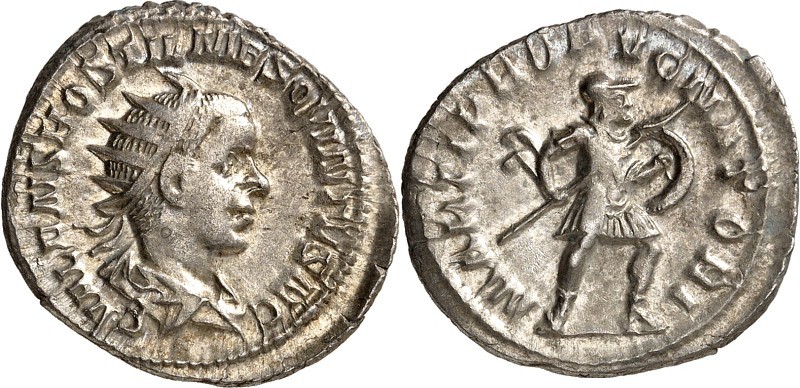 RÖMISCHES KAISERREICH. 
Hostilianus Caesar 250-251. Antoninian 3,57g. Büste mit...