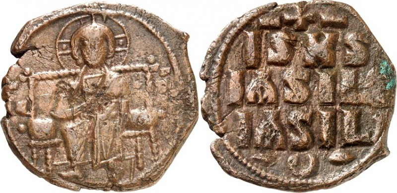 BYZANZ. 
KONSTANTINOS X. Dukas 1059-1067. Anonymer AE-Follis 29mm (1059-1067) 7...