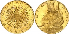 ÖSTERREICH. 
1. Republik 1919-1938. 25 Schilling 1935 St. Leopold. Fr.&nbsp; 439, Schlumb.&nbsp; 699, J.&nbsp; 446. . 


St-