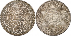 MAROKKO. 
Moulay al- Hasan I. 1873-1895. 10 Dirhems 1299 AH (1881). KM 8. . 


vz