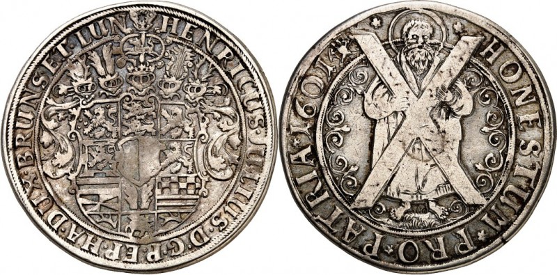 Braunschweig-Wolfenbüttel. 
Heinrich Julius 1589-1613. 1/2 Reichstaler 1601 Aus...