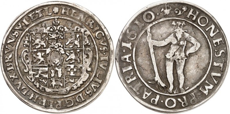 Braunschweig-Wolfenbüttel. 
Heinrich Julius 1589-1613. 1/4 Reichstaler 1610 Gos...