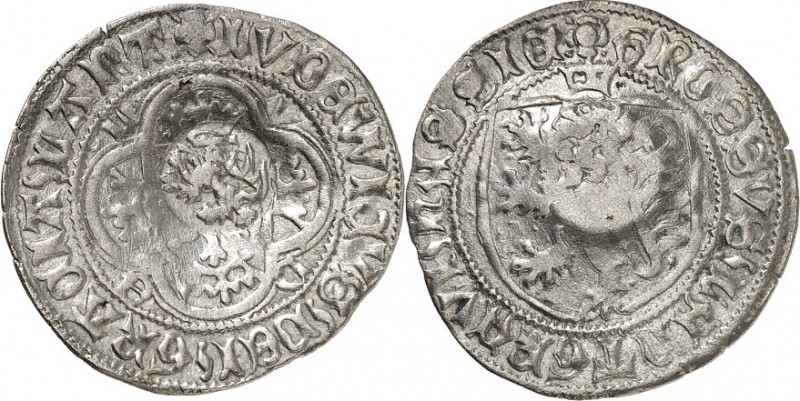 Hessen-Landgrafschaft. 
Ludwig I. 1413-1458. Alter Kronengroschen (1436-1450) 2...