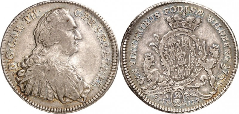 Jülich-Jülich-Berg, Hzgt. unter Pfalz 1624-1806. 
Karl Theodor 1742-1799. 2/3 T...