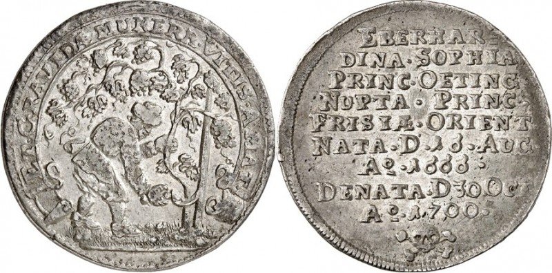 Ostfriesland-Grafschaft, seit 1654/62 Fürstentum. 
Eberhardine Sophie von Öttin...