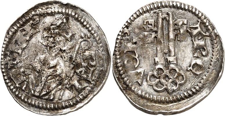 Trier-Erzbistum. 
Balduin, Graf von Luxemburg 1307-1354. Doppelpfennig, Koblenz...