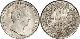 Baden. 
Leopold 1830-1852. Gulden 1838. AKS&nbsp; 92, J.&nbsp; 56. . 


kl.Kratzer,vz