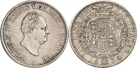 Hannover, Kgr.. 
Wilhelm IV. 1830-1837. Taler 1834. AKS&nbsp; 62, J.&nbsp; 49, Th.&nbsp; 152. . 


ss