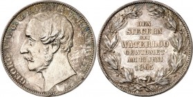 Hannover, Kgr.. 
Georg V. 1851-1866. Vereinstaler 1865 Waterloo. AKS&nbsp; 160, J.&nbsp; 98, Th.&nbsp; 176. . 


Kratzer, vz