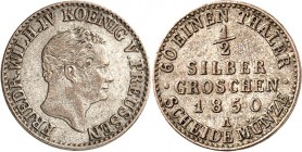 Preussen. 
Friedrich Wilhelm IV. 1840-1861. 1/2 Silbergroschen 1850A. AKS&nbsp; 87, J.&nbsp; 65. . 


ss