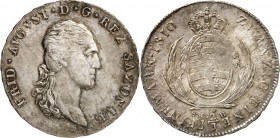 Sachsen, Königreich. 
Friedrich August I. (1763-)1806-1827. 2/3 Taler (1/2 Konv.-Taler) 1810 S.G.-H. AKS&nbsp; 32, J.&nbsp; 11. . 


vz-