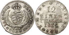 Sachsen, Königreich. 
Friedrich August I. (1763-)1806-1827. 1/12 Taler 1812 S.G.H.(2 var.). AKS&nbsp; 39, J.&nbsp; 8. . 


ss-vz