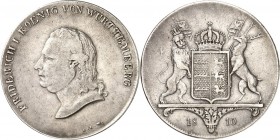 Württemberg. 
Friedrich I. (1797-)1806-1816. Kronentaler 1810. AKS&nbsp; 33, Th.&nbsp; 423, J.&nbsp; 22. . 


ss