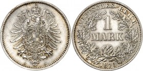 KAISERREICH-Kleinmünzen. 
1&nbsp;Mark 1873A Alter Adler. J.&nbsp; 9. . 


vz+