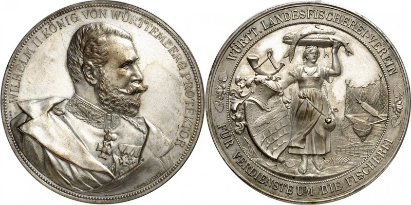 ALTDEUTSCHE LÄNDER und ADEL, 1806-1918. 
WÜRTTEMBERG. 
Wilhelm II. 1891-1918. ...