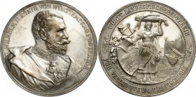 ALTDEUTSCHE LÄNDER und ADEL, 1806-1918. 
WÜRTTEMBERG. 
Wilhelm II. 1891-1918. Verdienstmedaille o.J. (v. K. Schwenzer, b. M.u.W.) des Landesfischere...