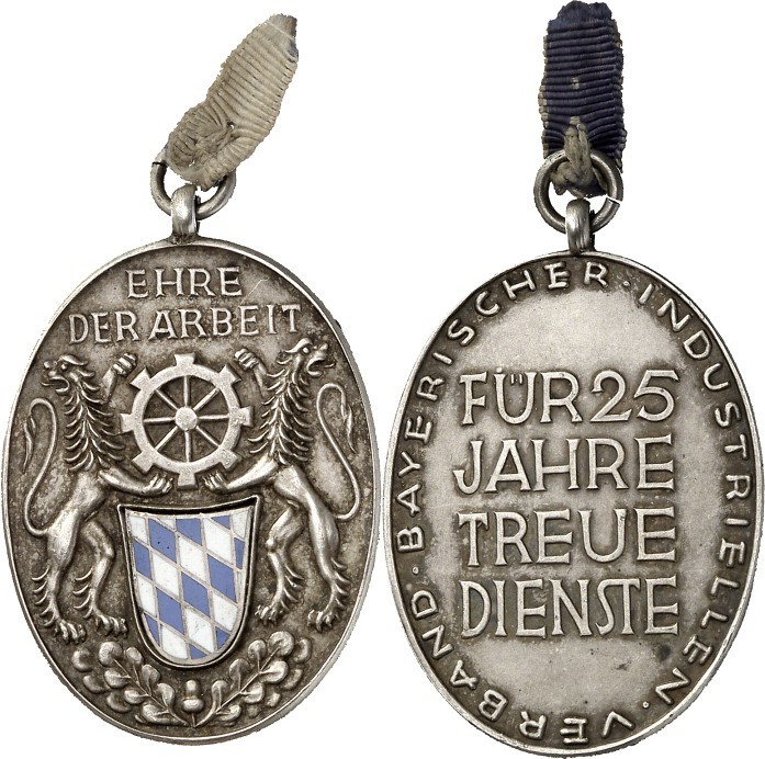 LÄNDER UND PROVINZEN seit 1918. 
BAYERN. Medaille o.J. d. Verbandes der Bayr. I...