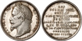 EUROPA. 
FRANKREICH. 
Napoleon III. 1852-1870. Medaille o.J. (nach 1860) (v. Depaulis) a.d. Gesetz vom 1. Mai 1802 über d. öffentl. Unterricht und d...