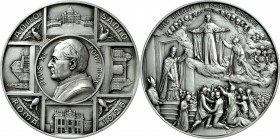 EUROPA. 
ITALIEN-Kirchenstaat. 
Pius XI. 1922-1939. Medaille An.IV/V (1925) (b. Kissing) a.d. Heilige Jahr. Brb. d. Papstes mit Brille u. Calotta im...