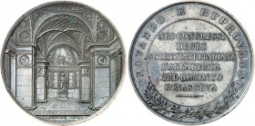 ARCHITEKTUR. 
MUSEEN. 
FLORENZ. Medaille 1841 (v. Niederöst) a.d. Wiederherstellung d. von Ghg. Leopold von Medici gegr. Academia del Cimento und d....
