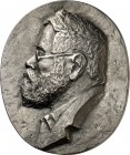 PERSONEN. 
DICHTER und SCHRIFTSTELLER. 
REUTER, Fritz *1810 Stavenhagen +1874 Eisenach. Eins. Plakette o.J. (1974) (o. Sign.) a.s. 100. Todestag. Bü...