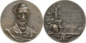 PERSONEN. 
DRAMATIKER, SCHAUSPIELER, THEATER. 
PONSARD, Francois *1814 Vienne +1867 Paris. Medaille 1914 (v. C. Grange) a. d. Feier s. 100. Geburtst...