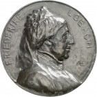 PERSONEN. 
MALER und BILDHAUER. 
LOBACH, Walter * 1863 Kleinwaldeck (Ostpreussen) + nach 1929. Medaille o.J. auf Friederike Lobach, Ehefrau des Küns...