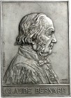 PERSONEN. 
MEDIZINER. 
BERNARD, Claude *1813 Saint Julien +1878 Paris. Plakette 1913 (v.&nbsp;A.Borell, b. Deschiens) a. a. 100. Geburtstag. Brb. im...