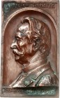 PERSONEN. 
MEDIZINER. 
DENEFFE, Victor *1835 Namur +1908 Gent. Eins. Plakette 1905 (v. Domien van den Bossche) Widmung s. Schüler und Freunde zum 70...